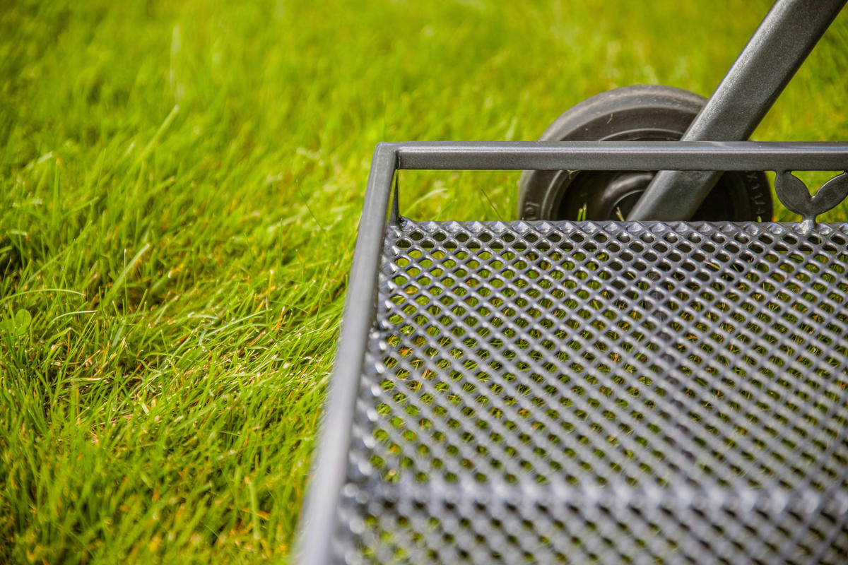 GARTEN-SERVIERWAGEN  - Grau, Basics, Metall (69/54/87cm) - Gardenson