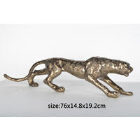 DEKOR ÁLLATFIGURA - aranyszínű, Basics, műanyag (76/15/20cm)