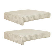 KLEMMKISSEN 2er Set 40/35/38/5/8 cm    - Beige, Basics, Textil (40/35/38/5/8cm)