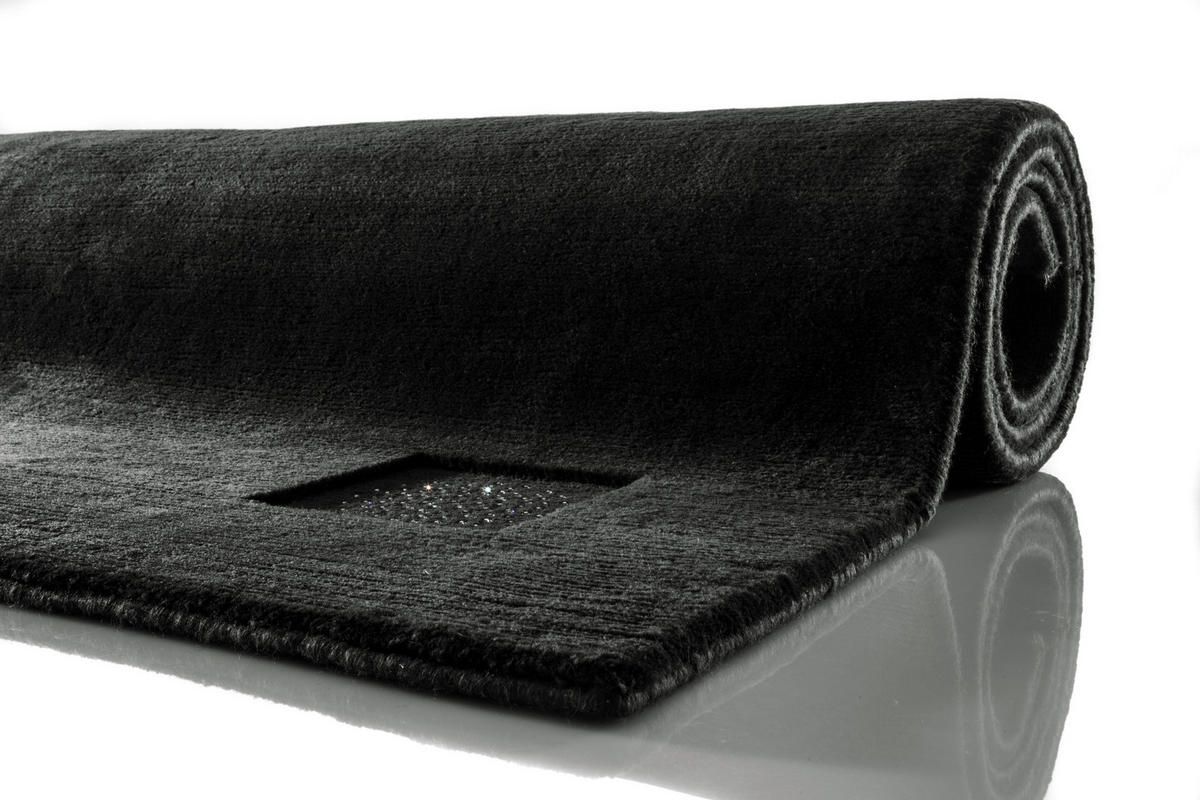 WOLLTEPPICH 170/240 cm Princess Svarowski Anthrazit rechteckig  - Anthrazit, KONVENTIONELL, Textil (170/240cm) - Linea Natura