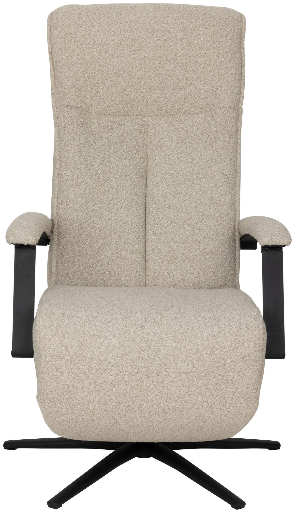 RELAXSESSEL Webstoff    - Schwarz/Naturfarben, Design, Holz/Textil (67/114/84cm) - Livetastic