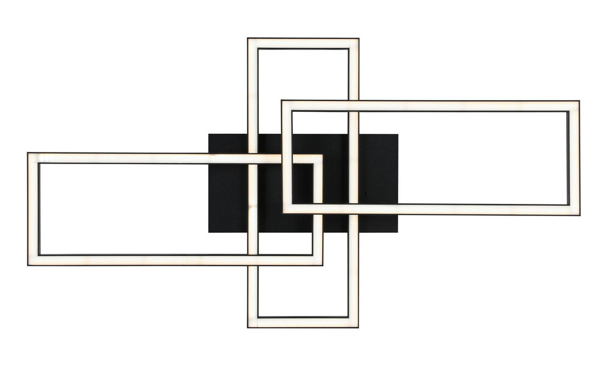 LED SVJETILJKA STROPNA  - bijela/crna, Trend, metal/plastika (62/34/8,7cm) - Novel