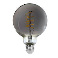 LED FILAMENT ŽARULJA - sivo-bijela, Design, staklo (9.5/13.8cm)