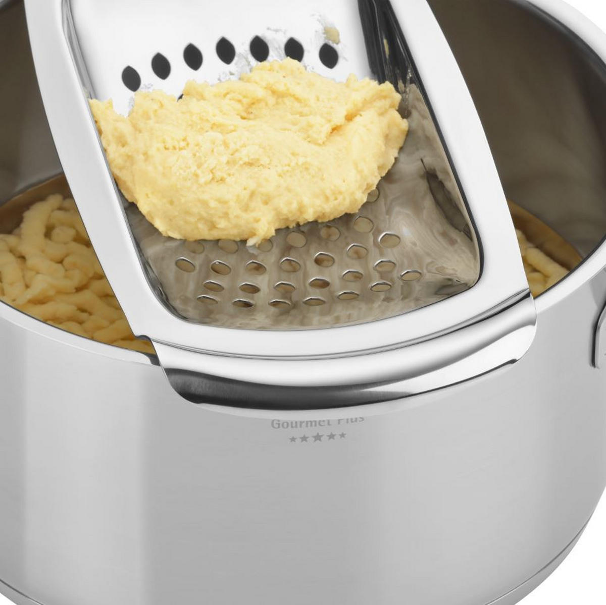 SPÄTZLEHOBEL Spätzle-Profi  - Edelstahlfarben/Schwarz, Basics, Metall (14/35cm) - WMF