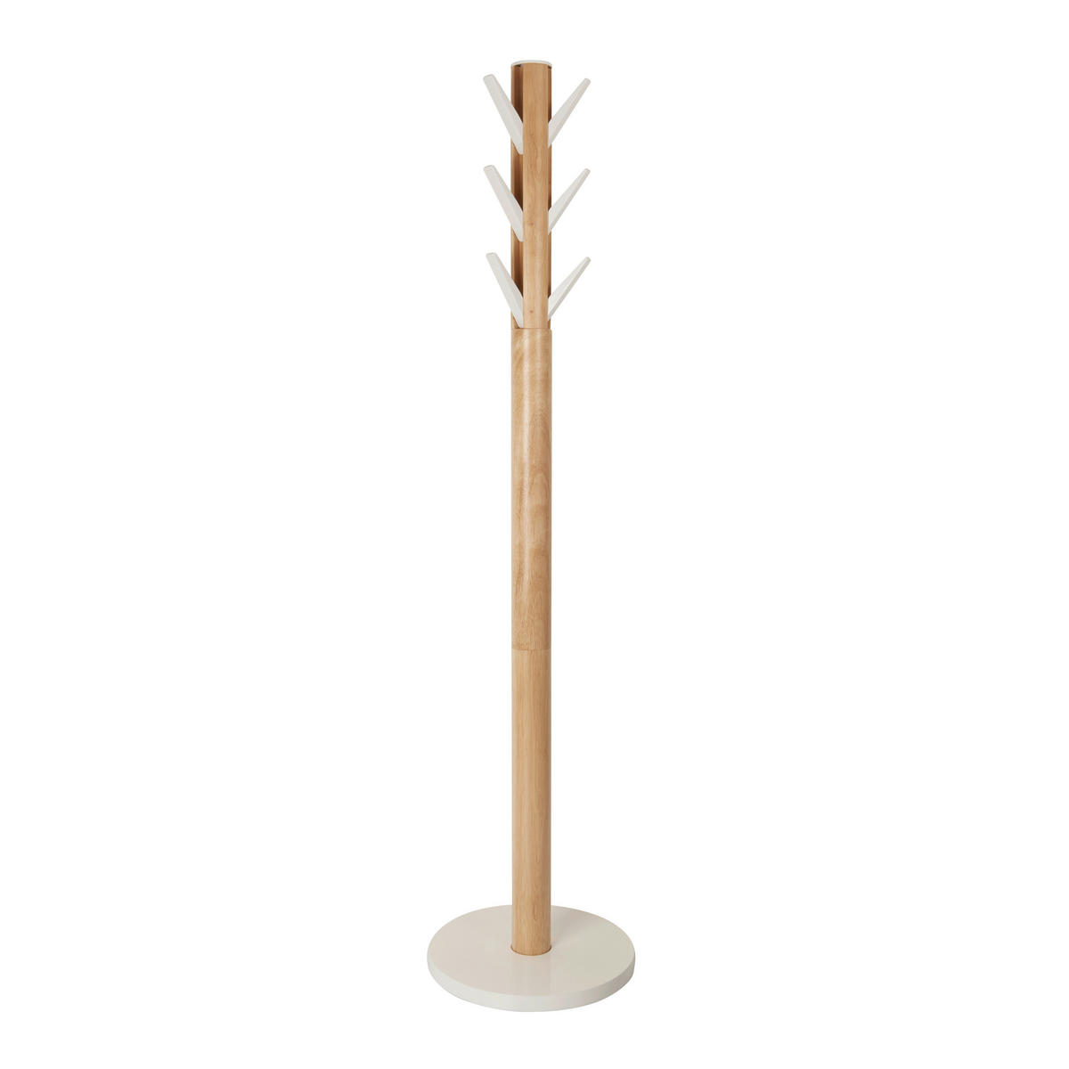 OBEŠALNIK ZA OBLAČILA - bela/naravne barve, Basics, les (40/168/40cm) - Umbra