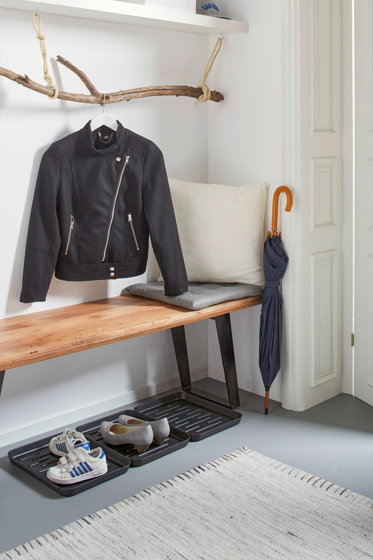 SCHUHABTROPFTASSE in Schwarz  - Schwarz, KONVENTIONELL, Kunststoff (54/35/3cm) - Boxxx