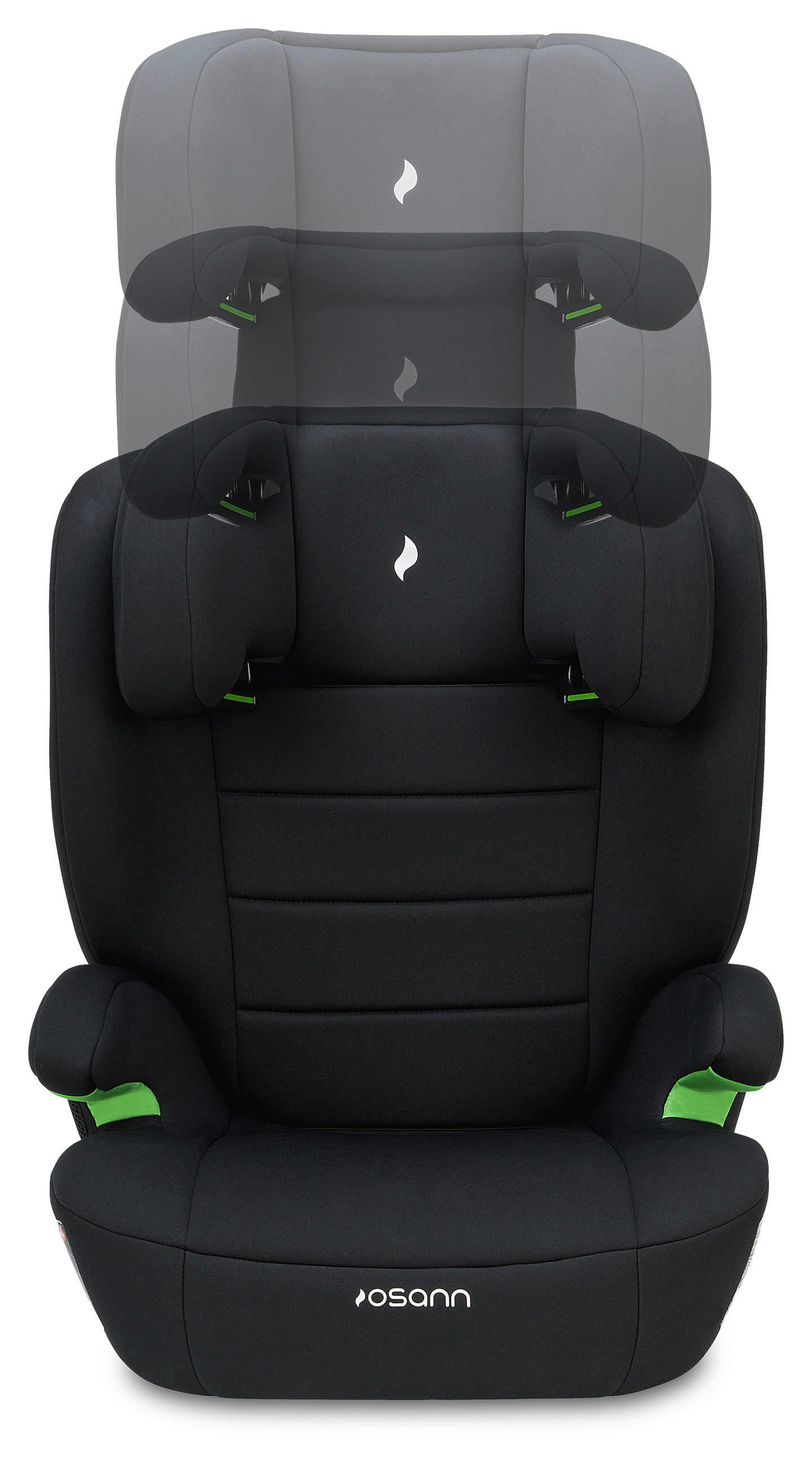 KINDERAUTOSITZ MUSCA ISOFIX ECE R 129 i-SIZE  - Schwarz, Basics, Kunststoff/Textil (44/55/43cm) - Osann