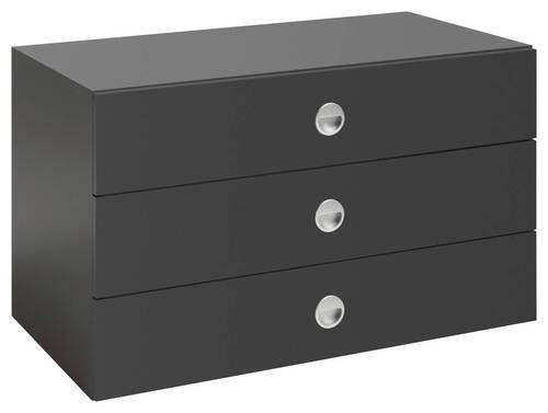 SCHUBKASTENEINSATZ 82,5/49,5/48,6 cm   - Graphitfarben, Holzwerkstoff (82,5/49,5/48,6cm) - Ti'me