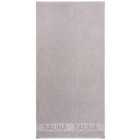 SAUNOVÁ OSUŠKA, 90/180 cm, strieborná - strieborná, Konventionell, textil (90/180cm) - Bio:Vio