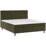 BOXBETT 180/200 cm  in Khaki  - Khaki/Schwarz, KONVENTIONELL, Holz/Textil (180/200cm) - Carryhome