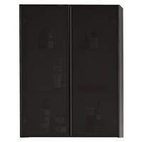 HÄNGESCHRANK 60/80/15 cm  - Anthrazit/Grau, Trend, Glas/Holzwerkstoff (60/80/15cm) - Novel