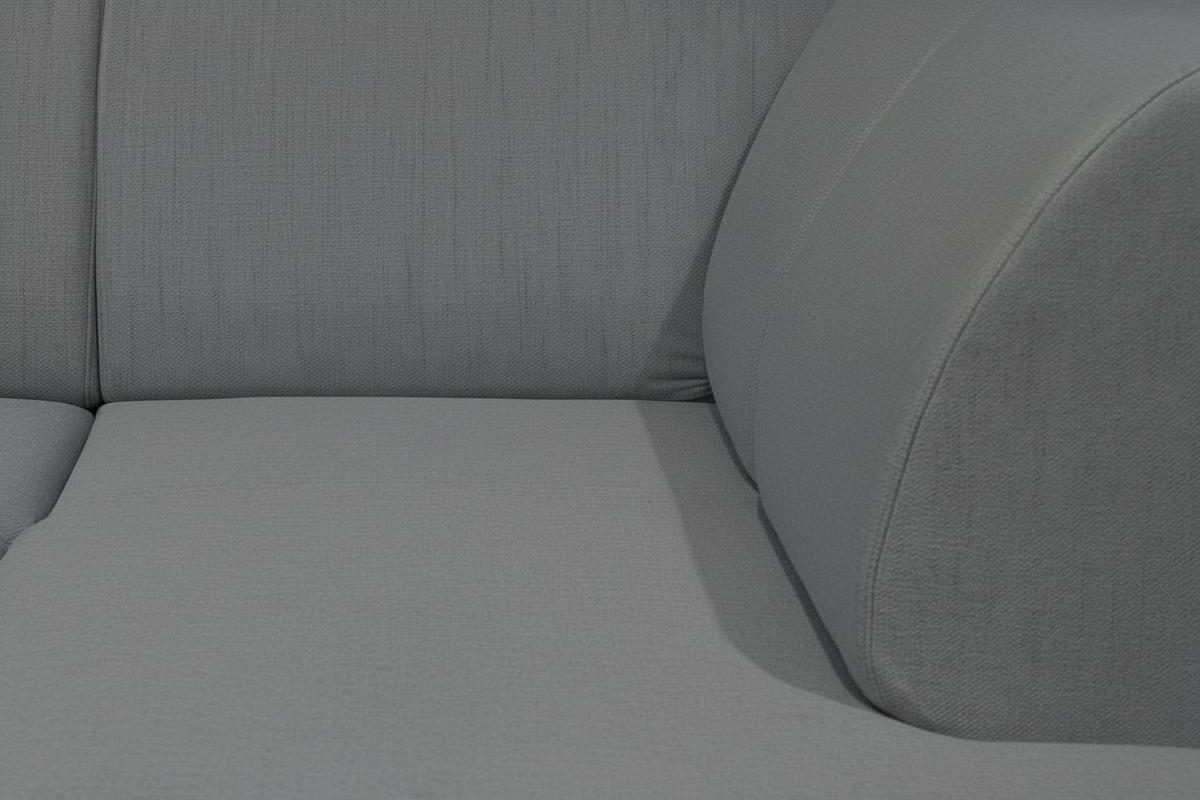 WOHNLANDSCHAFT NIKAS Grau Bouclé  - Buchefarben/Grau, Design, Holz/Textil (310/160/145cm) - MID.YOU