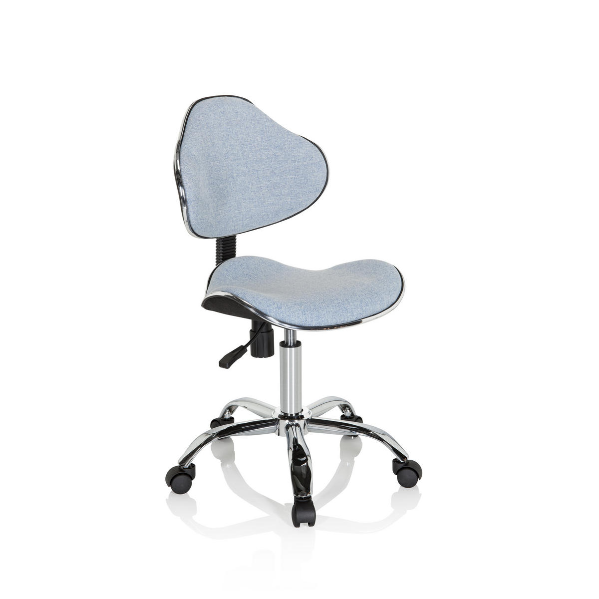 OTOČNÁ ŽIDLE PRO MLÁDEŽ, světle modrá - světle modrá, Basics, plast (47/87-98/49cm) - MID.YOU