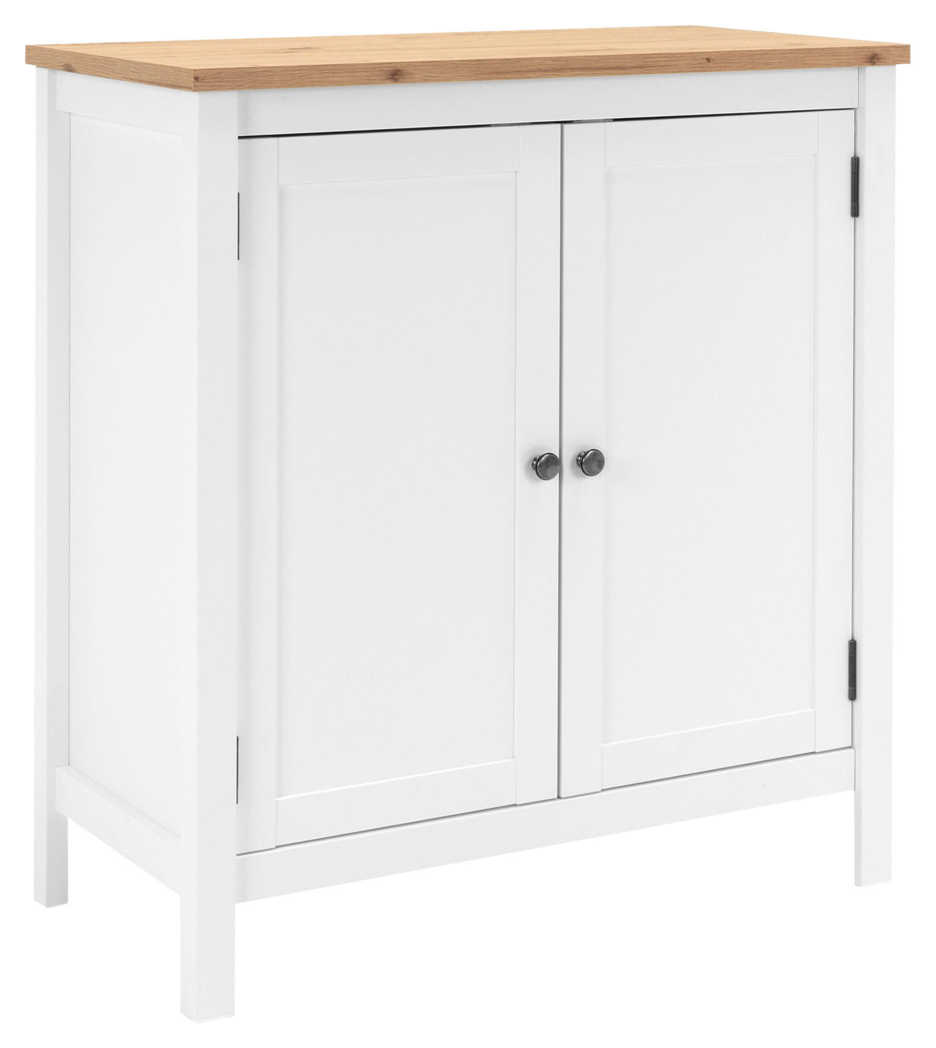 KOMMODE  in 80/90/40 cm  - Eichefarben, KONVENTIONELL, Holzwerkstoff/Metall (80/90/40cm) - MID.YOU