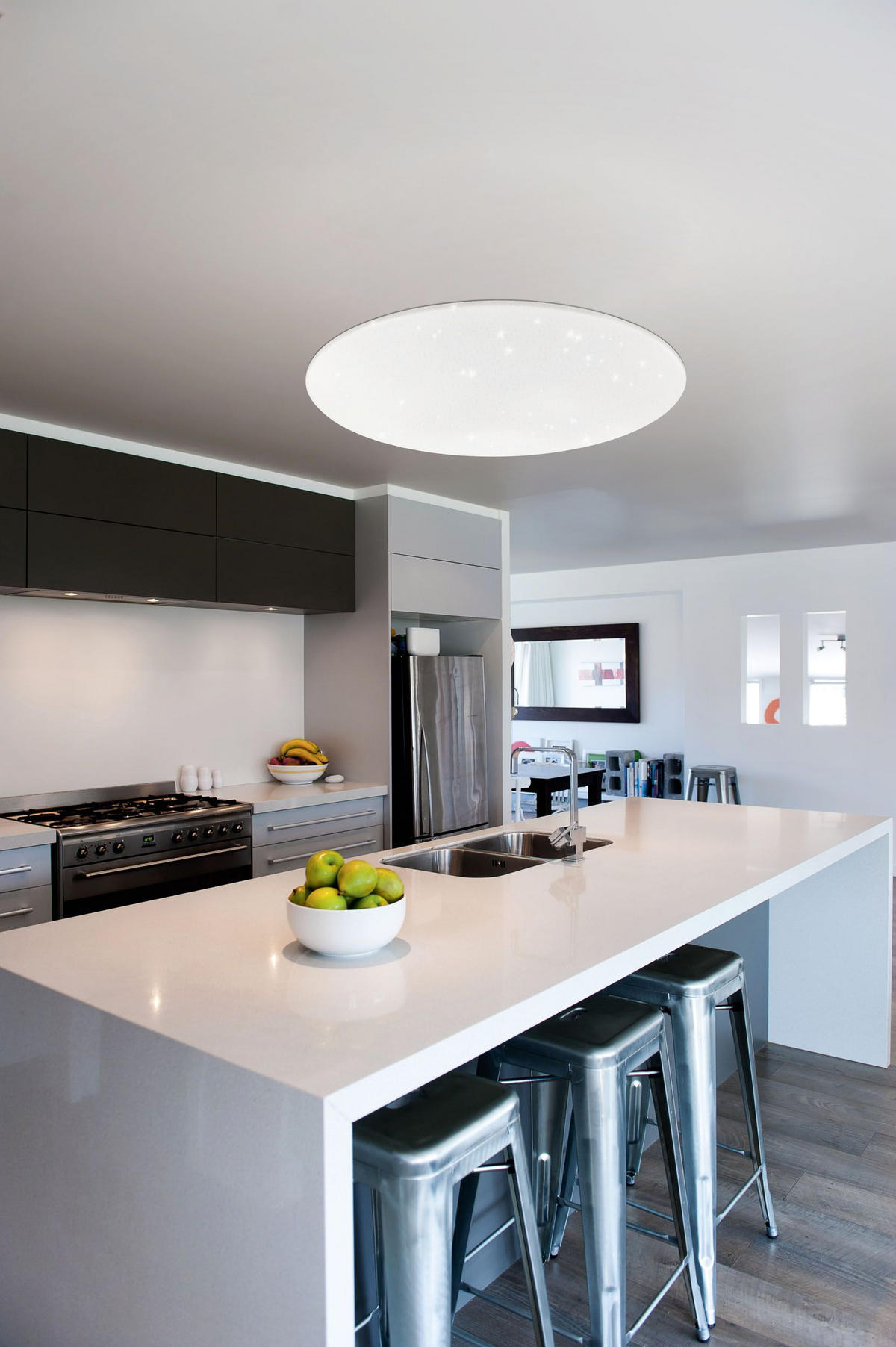 LED-DECKENLEUCHTE   60 cm  - Weiß, KONVENTIONELL, Kunststoff/Metall (60cm) - Eglo