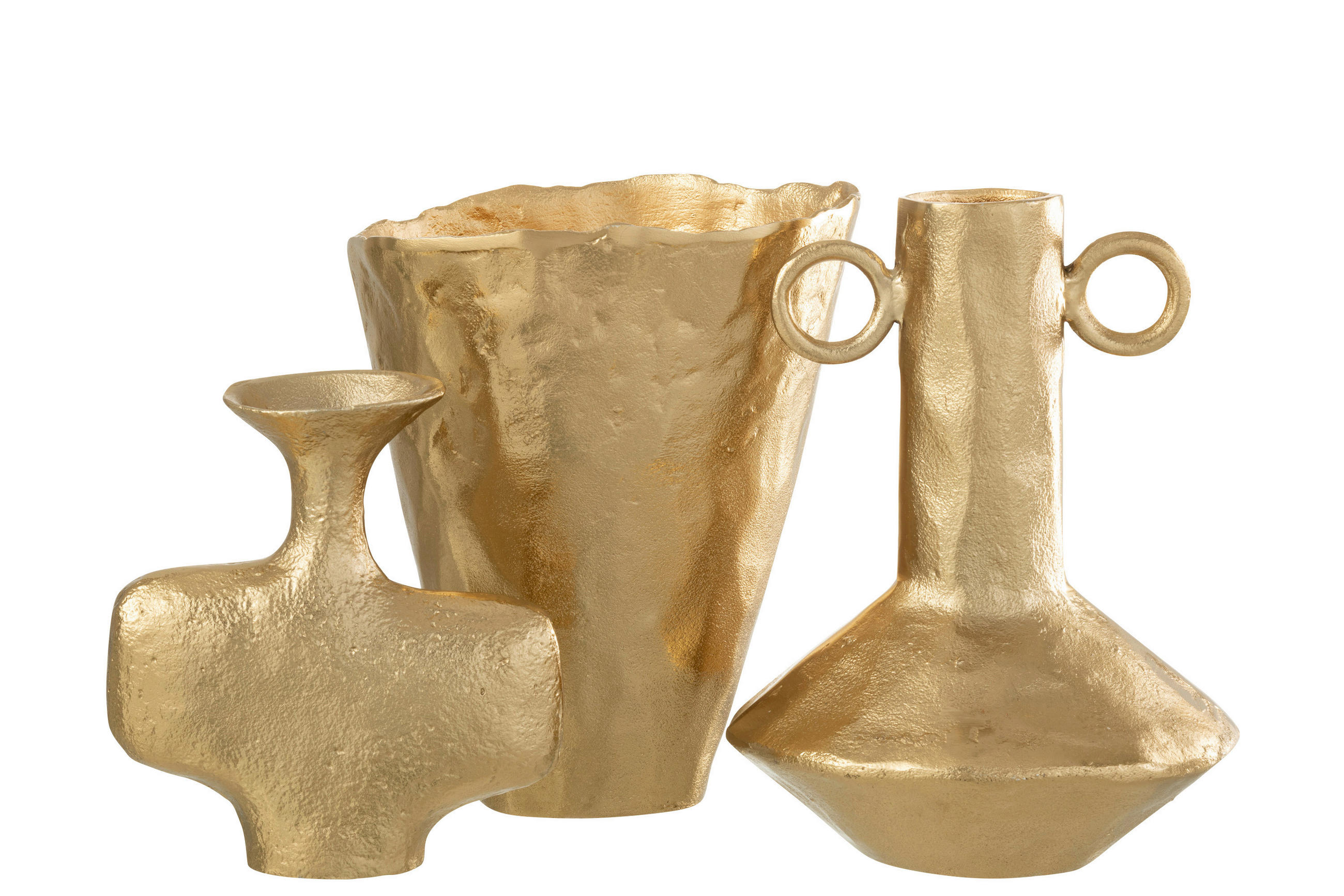 DEKOVASE  - Goldfarben, Basics, Metall (22,5/18/27cm)
