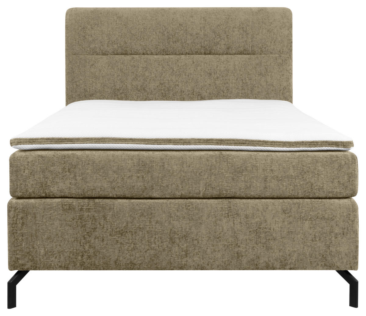 BOXSPRINGBETT 140/200 cm  in Cappuccino  - Schwarz/Cappuccino, Design, Textil/Metall (140/200cm) - Esposa