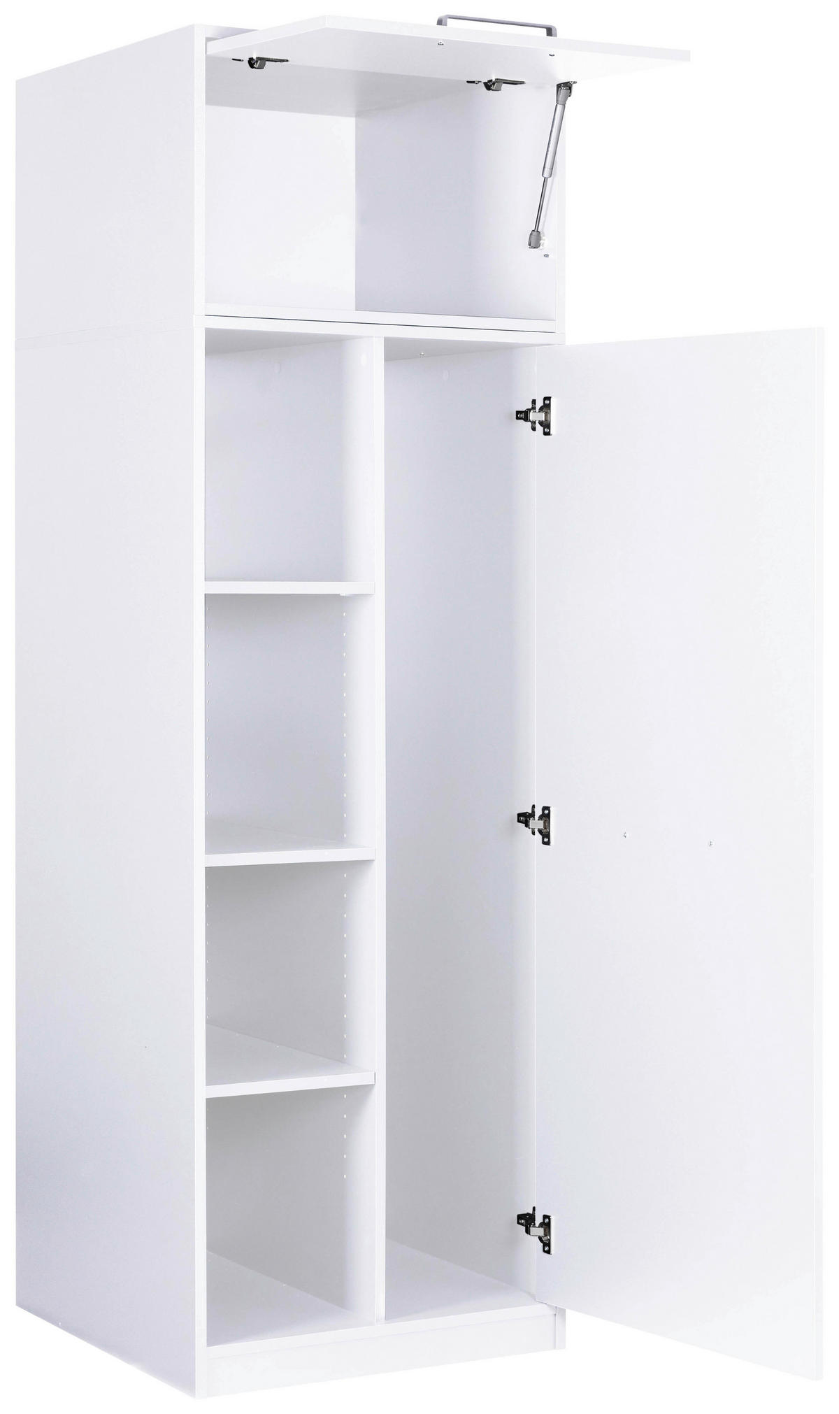 HAUSWIRTSCHAFTSRAUM 134/208/68 cm  in Weiß  - Weiß, MODERN, Holzwerkstoff (134/208/68cm) - home24