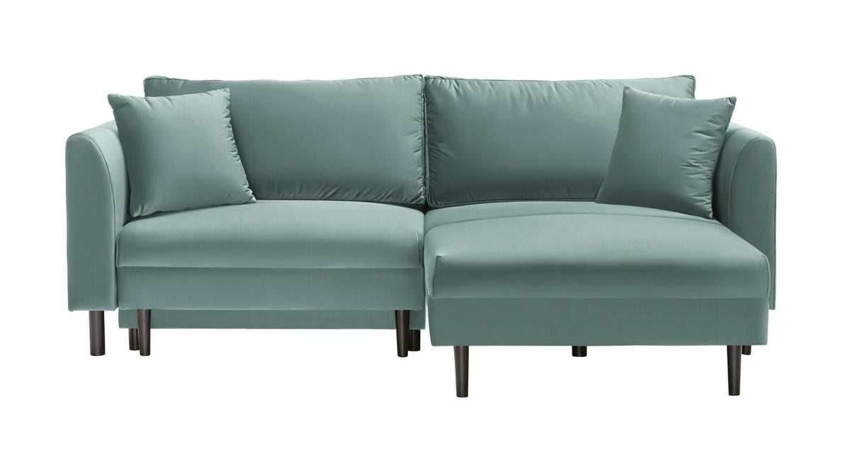 ECKSOFA Mintgrün Velours von TI'ME