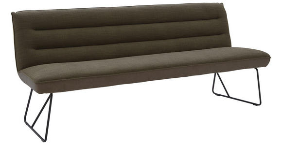SITZBANK 218/89/68 cm  in Braun, Schwarz  - Schwarz/Braun, Design, Textil/Metall (218/89/68cm) - Dieter Knoll
