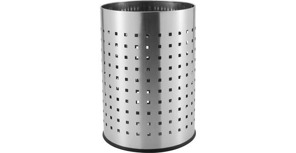 PAPIERKORB 12 l Metall - Edelstahlfarben, Basics, Metall (25,5/35,5cm) - Homeware