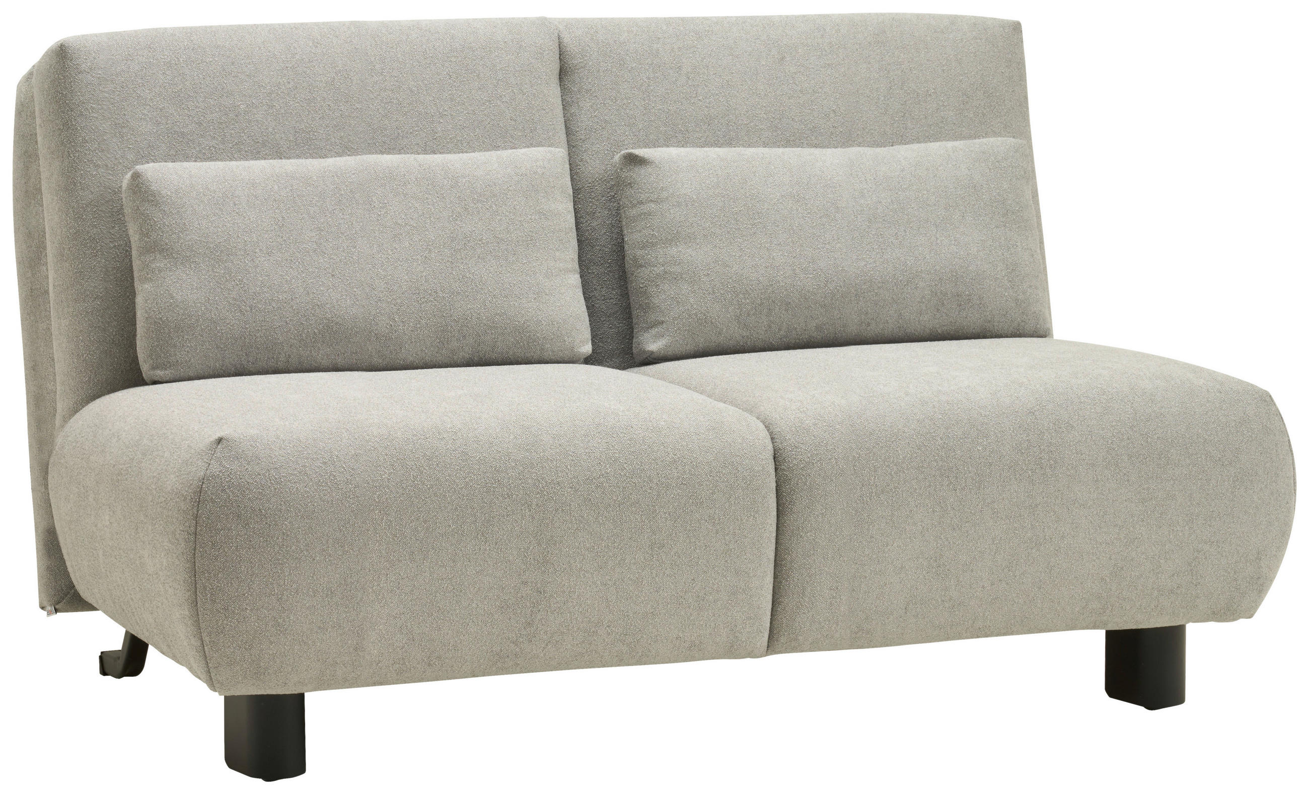 SCHLAFSOFA Flachgewebe Grau  - Schwarz/Grau, KONVENTIONELL, Textil/Metall (150/85/100cm) - Carryhome