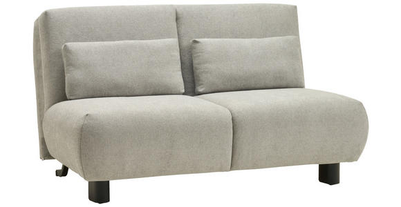 SCHLAFSOFA Flachgewebe Grau  - Schwarz/Grau, KONVENTIONELL, Textil/Metall (150/85/100cm) - Carryhome