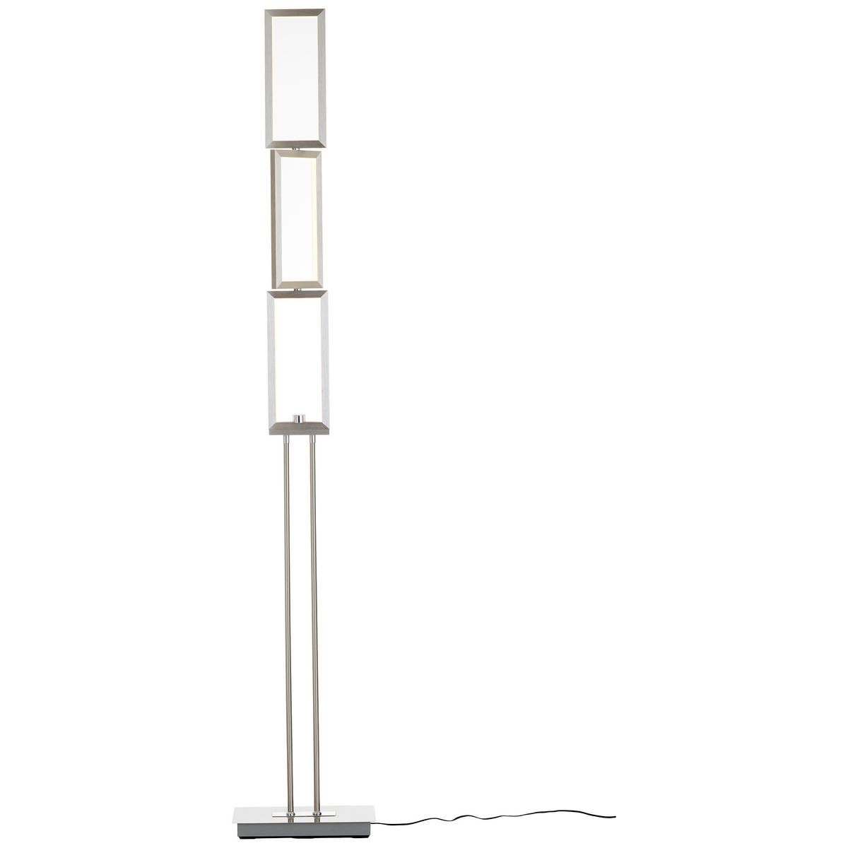 LED-STEHLEUCHTE 27/15/157 cm    - Alufarben, Design, Kunststoff/Metall (27/15/157cm) - Brilliant