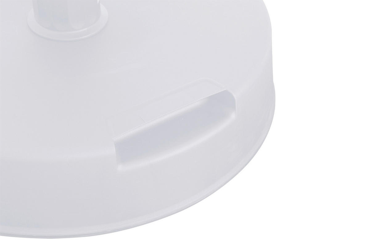 SONNENSCHIRMSTÄNDER - Weiß, KONVENTIONELL, Kunststoff/Stein (40/11/40cm) - Siena Garden