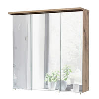 SPIEGELSCHRANK 70,5/72,3/15,75-23,7 cm  - Eichefarben, Basics, Glas/Holzwerkstoff (70,5/72,3/15,75-23,7cm) - MID.YOU