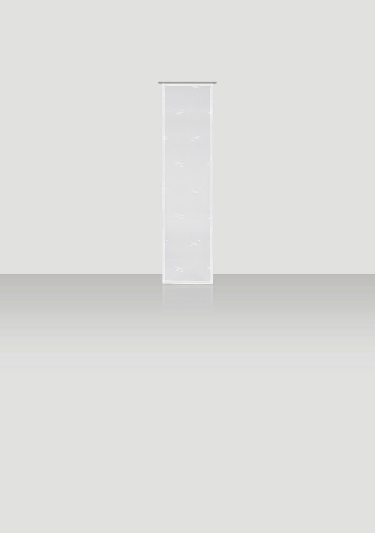PANELNA ZAVESA    60/245 cm  - bela, Basics, umetna masa (60/245cm) - Novel