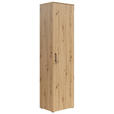 MEHRZWECKSCHRANK 50/195/40 cm  - Anthrazit/Schwarz, MODERN, Holzwerkstoff/Kunststoff (50/195/40cm) - Carryhome