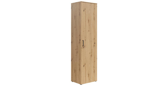 MEHRZWECKSCHRANK 50/195/40 cm  - Anthrazit/Schwarz, MODERN, Holzwerkstoff/Kunststoff (50/195/40cm) - Carryhome