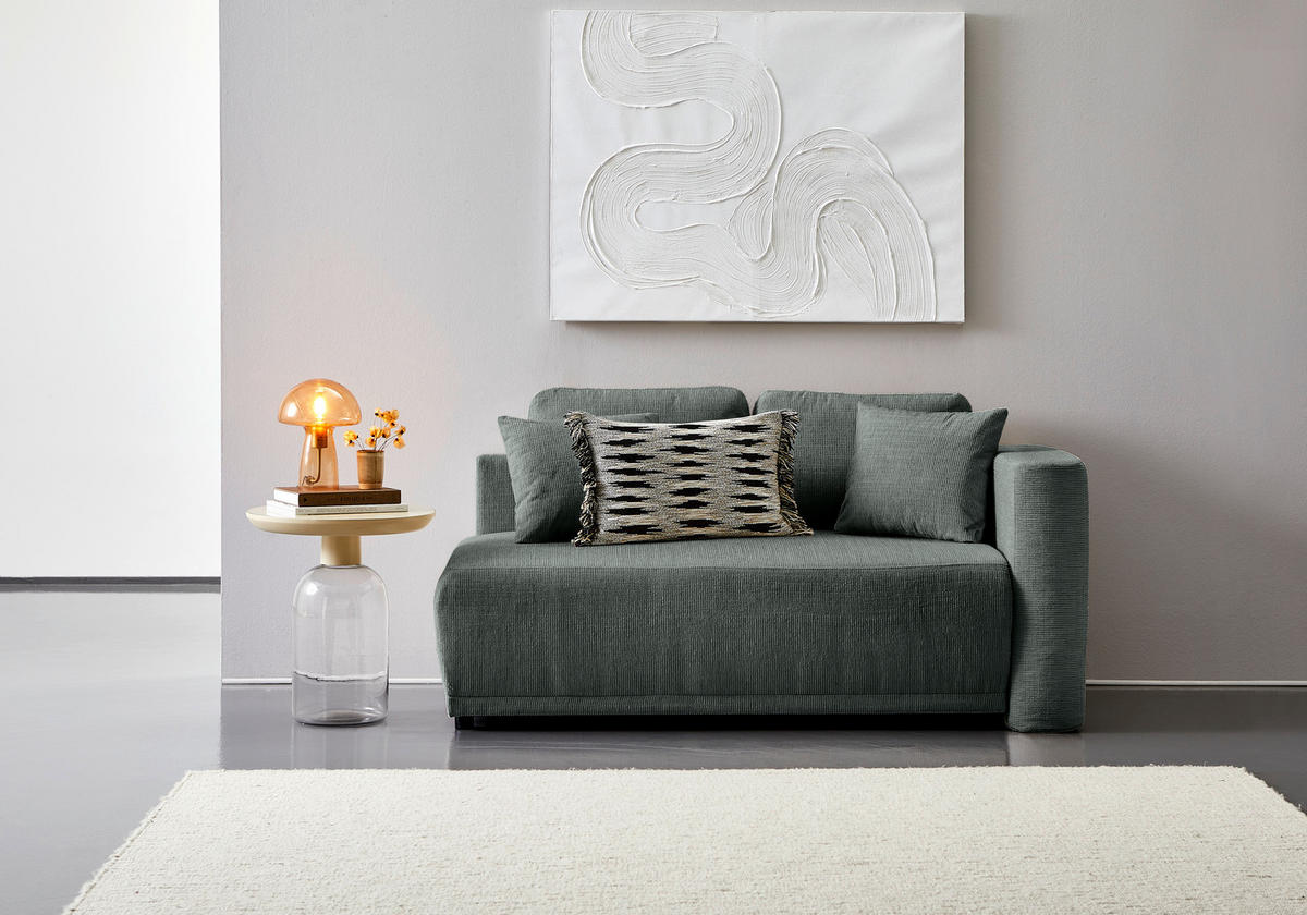 CHAISELONGUE Chenille Grau  - Schwarz/Grau, KONVENTIONELL, Kunststoff/Textil (171/73/93cm) - Carryhome