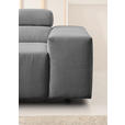 ECKSOFA  in Feincord Grau  215/319 cm  - Schwarz/Grau, Design, Kunststoff/Textil (215/319cm) - Hom`in
