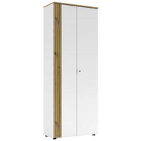AKTENSCHRANK Weiß, Eiche Artisan  - Weiß/Eiche Artisan, KONVENTIONELL, Holzwerkstoff (75/198/38cm) - Voleo