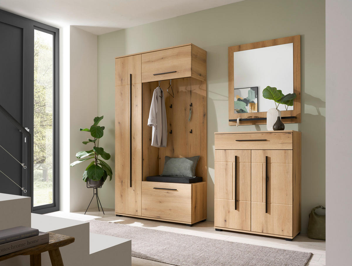 WANDSPIEGEL 79/89/10 cm  - Anthrazit/Weiß, MODERN, Holzwerkstoff (79/89/10cm) - MID.YOU