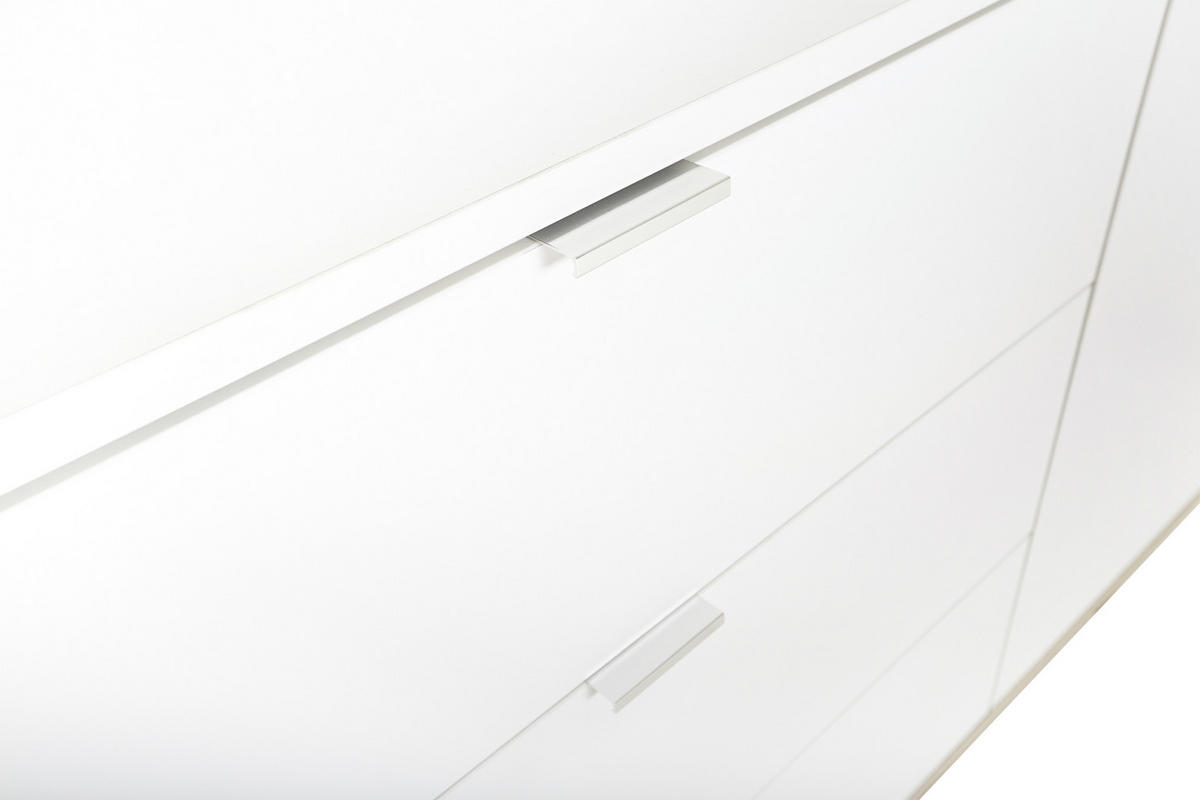 VITRÍNA, biela, farba duba, 100/185/40 cm - biela/farba duba, Konventionell, kov/drevo (100/185/40cm) - MID.YOU