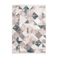 VINTAGE KOBEREC, 80/150 cm, modrá, šedá - šedá/modrá, Design, textil (80/150cm)
