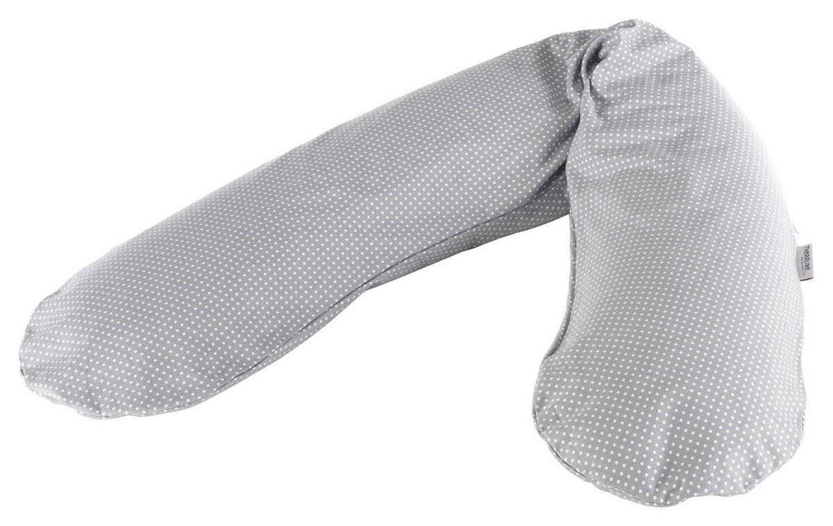 STILLKISSENBEZUG 190 cm   - Grau, Basics, Textil (190cm) - Theraline