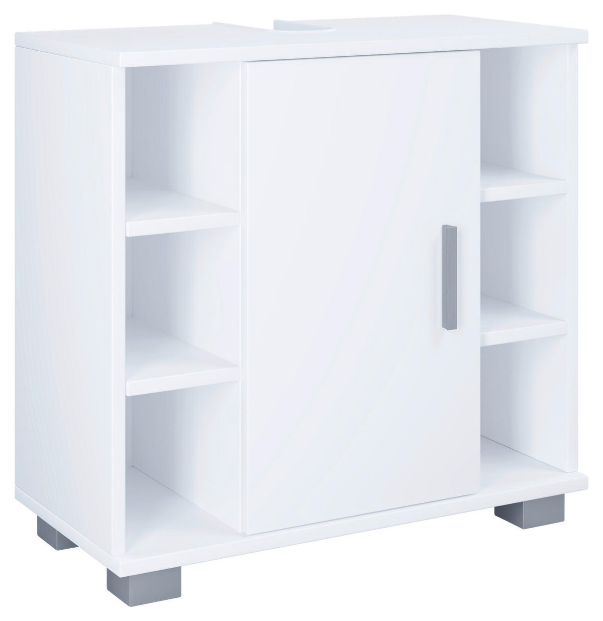 BADEZIMMER 4-teilig  in 120 cm  - Weiss, Modern, Holzwerkstoff (120cm) - MID.YOU