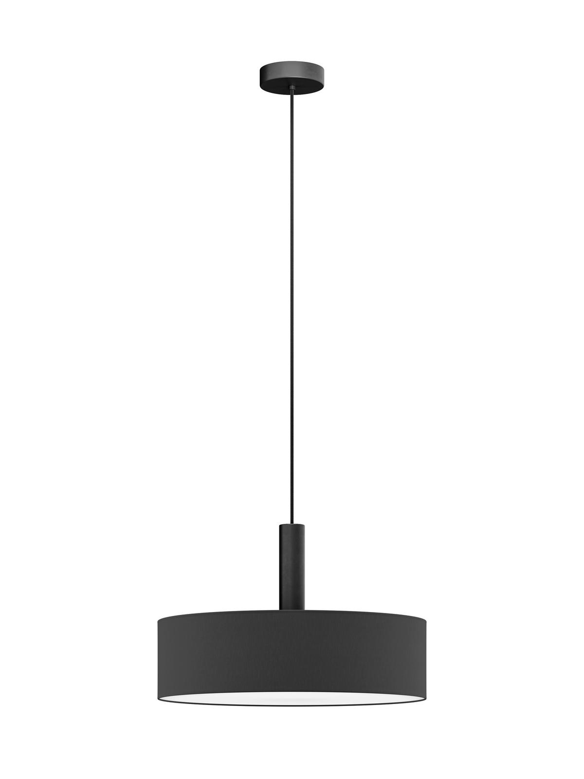 FÜGGŐLÁMPA 50/115 cm  - fekete, Basics, műanyag/textil (50/115cm)