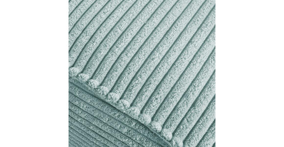 HOCKER Cord Mintgrün  - Schwarz/Mintgrün, Design, Textil/Metall (60/49/53cm) - Landscape