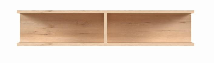ZIDNA POLICA - boja bukve, Dizajnerski, pločasti materijal (60,5/19,5/21cm) - Carryhome