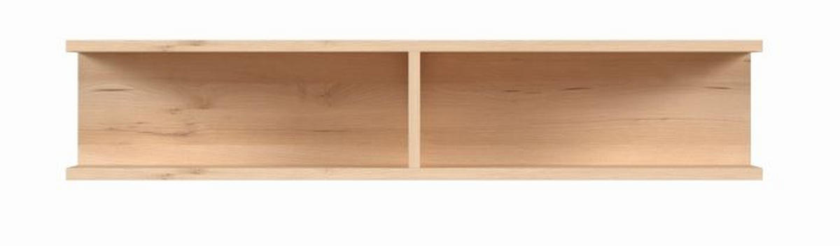 ZIDNA POLICA - boja bukve, Dizajnerski, pločasti materijal (60,5/19,5/21cm) - Carryhome