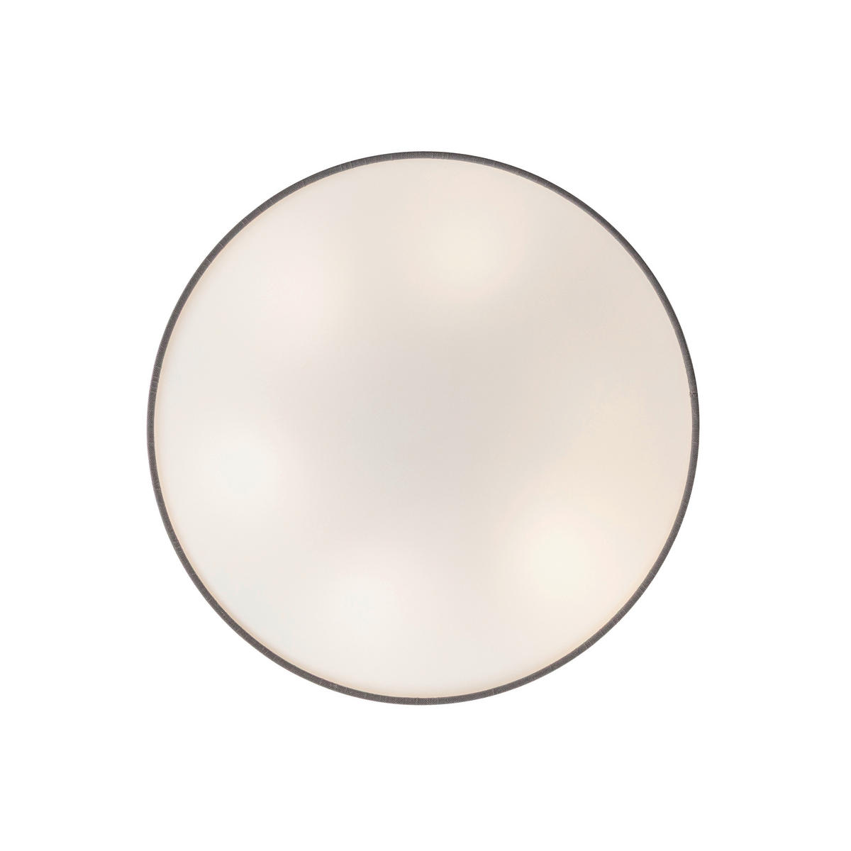 DECKENLEUCHTE  57/13 cm    - Weiß/Grau, Basics, Kunststoff/Textil (57/13cm) - Novel