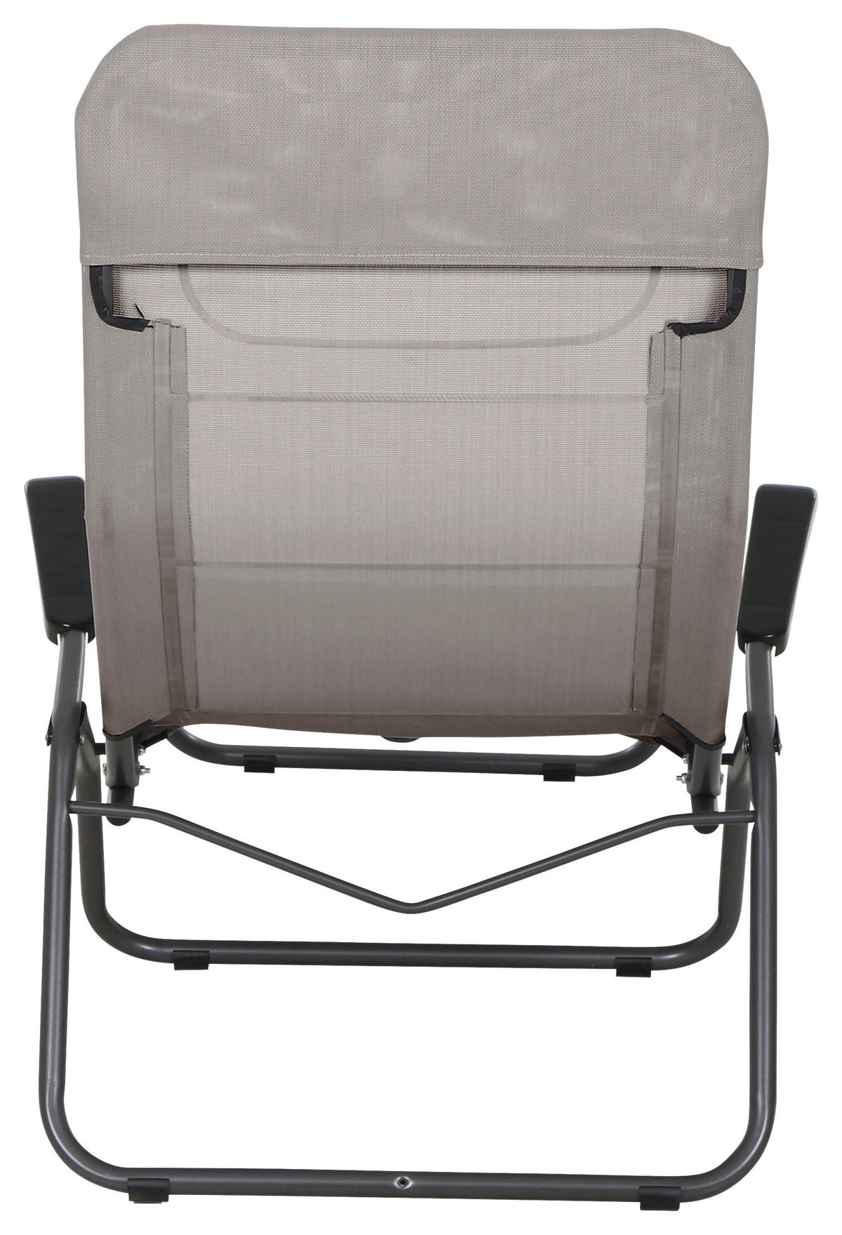 GARTENLIEGE 72,5/103,5/144 cm  - Taupe/Anthrazit, MODERN, Textil/Metall (72,5/103,5/144cm) - Siena Garden