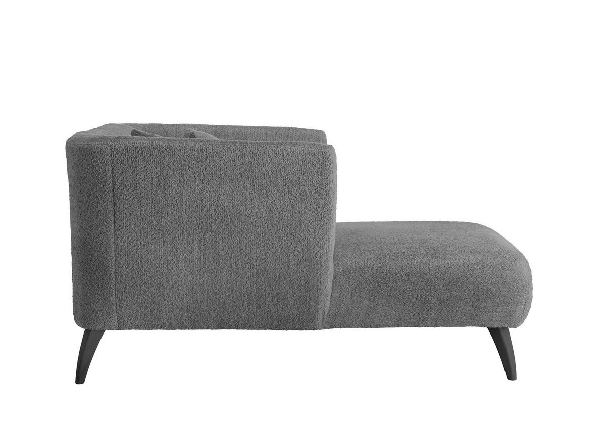 XXL-SESSEL in Bouclé Anthrazit  - Anthrazit/Schwarz, Modern, Holz/Textil (108/84/155cm) - MID.YOU