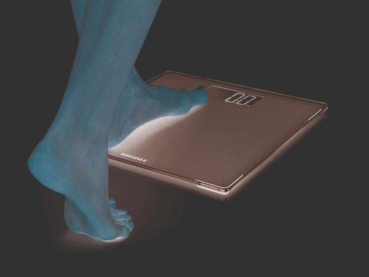 VAGA OSOBNA  srebrne boje   - srebrne boje, Basics, staklo/plastika (33,5/3,4/32,5cm) - Soehnle