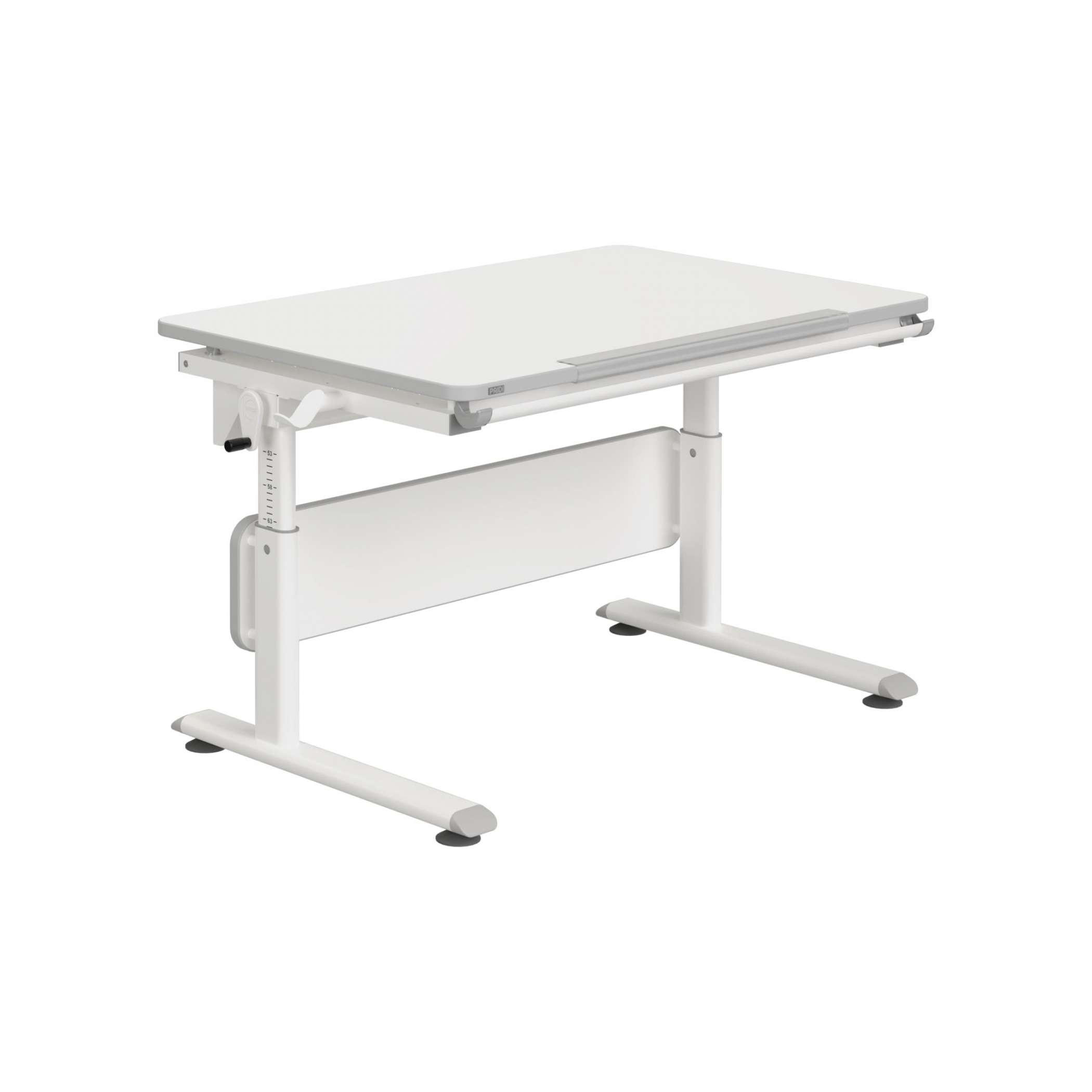 IFJÚSÁGI ÍRÓASZTAL  - fehér, Basics, faalapú anyag/fém (105/70/53-79cm) - Paidi